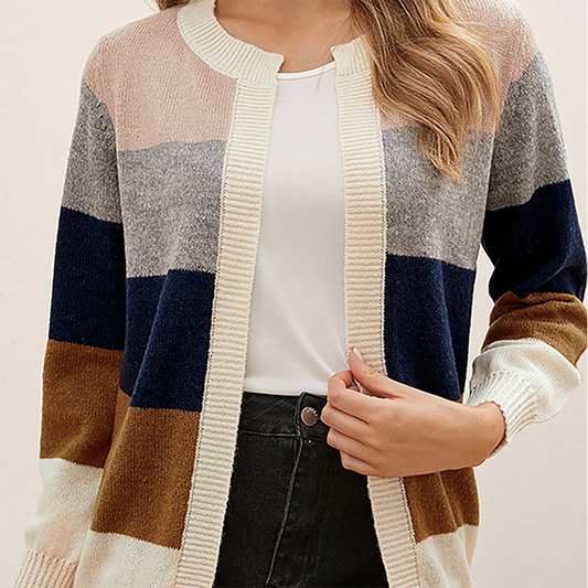 Vest met Dikke Strepen Geel Blauw Streepjessoort - StudioMarella
