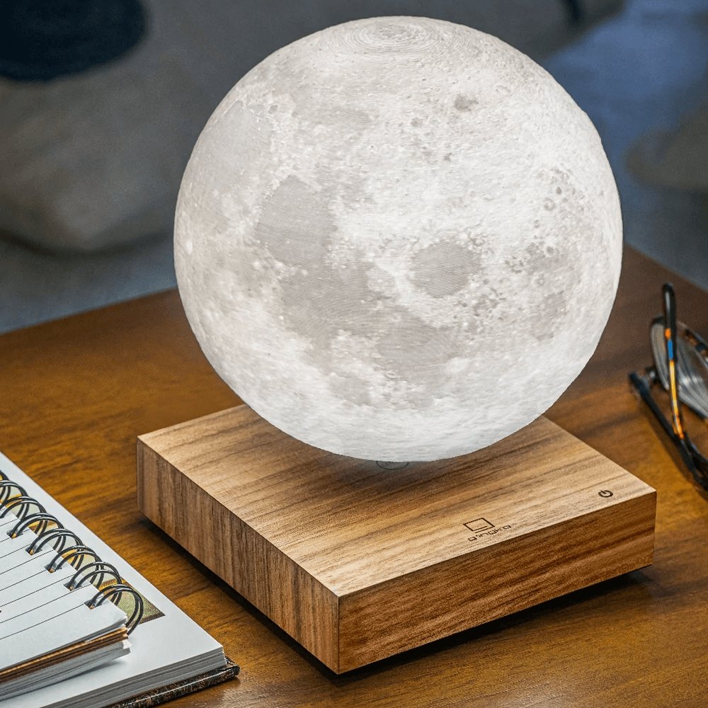 Zwevende Maanlamp met Magnetische Schwebetechnologie – Decoratieve LED Verlichting Warmwit Nachtlampje Aanraakbediening Woon- en Slaapkamer