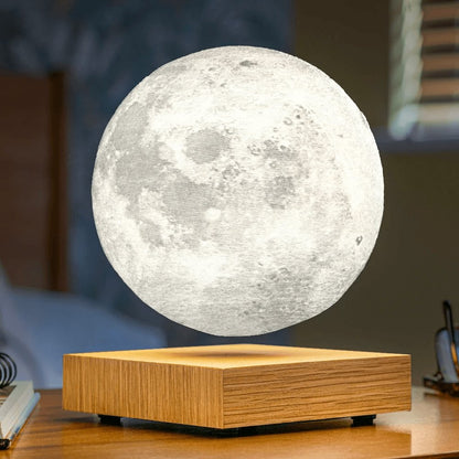 Zwevende Maanlamp met Magnetische Levitatie en 3D-Print Oppervlak 15cm