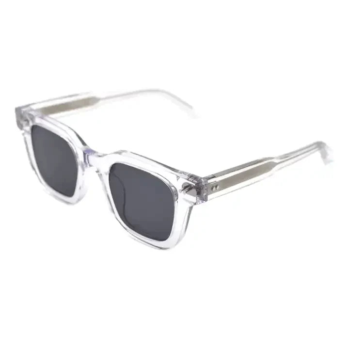 Lex | Zonnebril met donkere glazen in de kleur Transparant voor heren in stijl ideaal voor de lente.