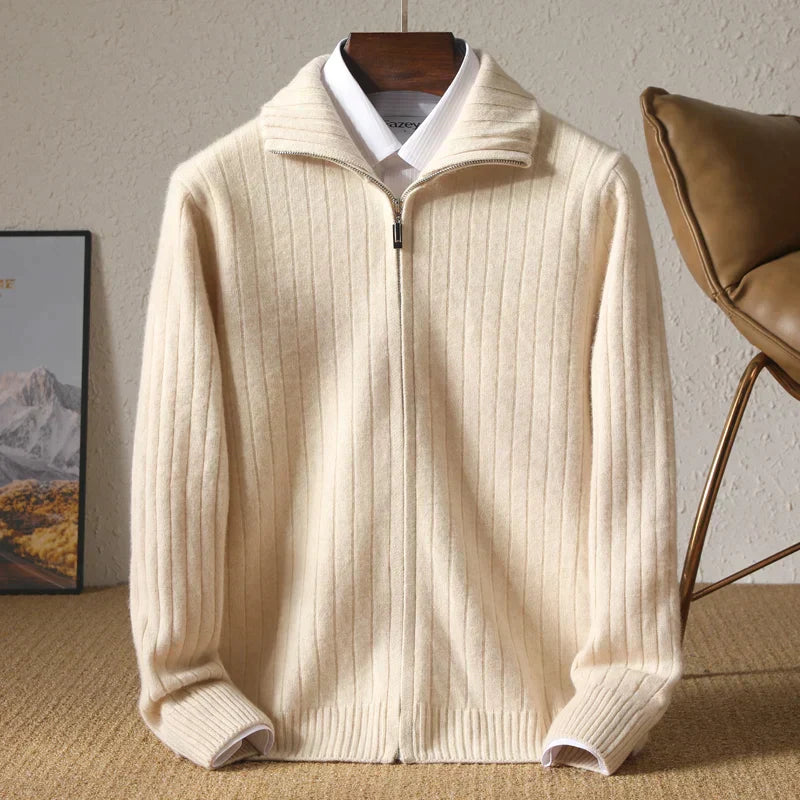 Wollen Herenjas Warm en Modern - StudioMarella