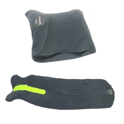 Neksteun Reiskussen Ergonomisch Memory Foam Nekkussen Vliegtuig Trein Auto Ondersteunend Grijs Zwart Comfortabel Reizen