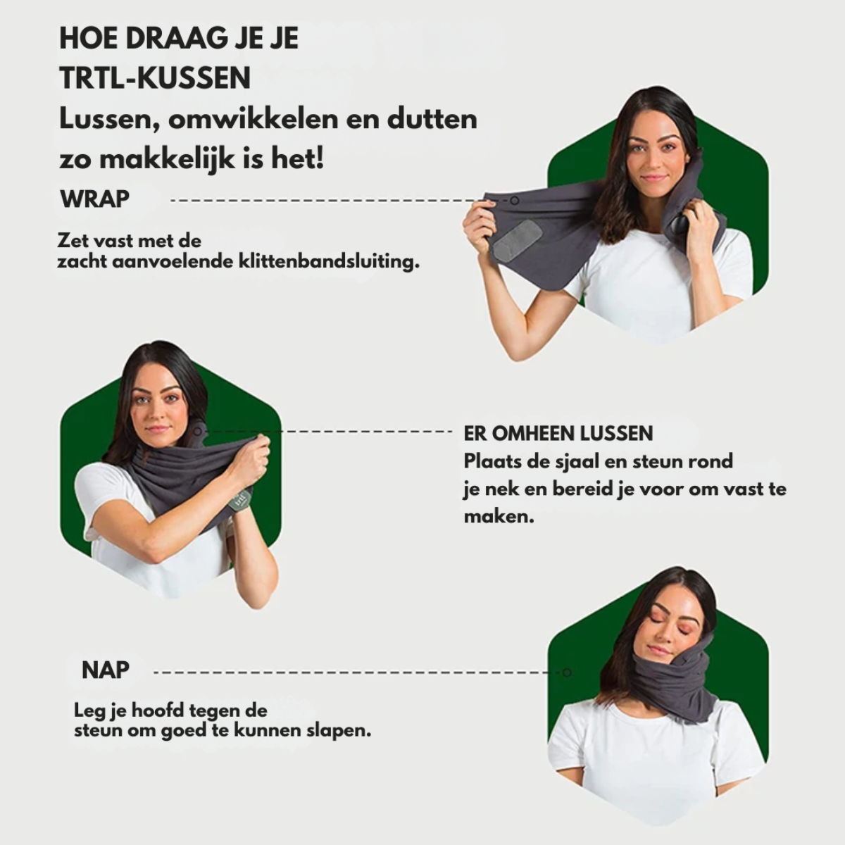 Neksteun Reiskussen Ergonomisch Memory Foam Nekkussen Vliegtuig Trein Auto Ondersteunend Grijs Zwart Comfortabel Reizen