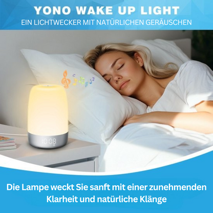 Wake-up Light met Natuurgeluiden en Zonsopgang-simulatie – Oplaadbaar USB-C Nachtlampje met Dimbaar Warm Licht