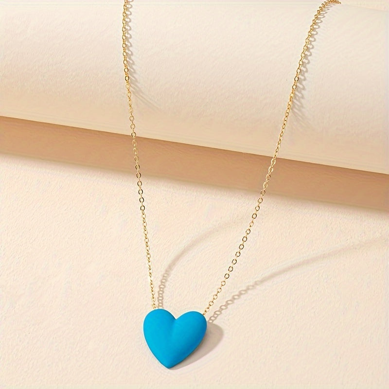 Romantische Hartketting Simpel Gouden Halsketting - StudioMarella