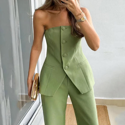 Zomer Outfit Set: Top en Broek voor Vrouw - StudioMarella