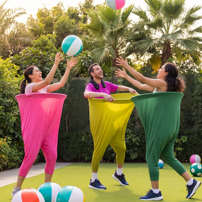 Gigantische Granny Broek Partyspel – Bal Vangen Indoor & Outdoor