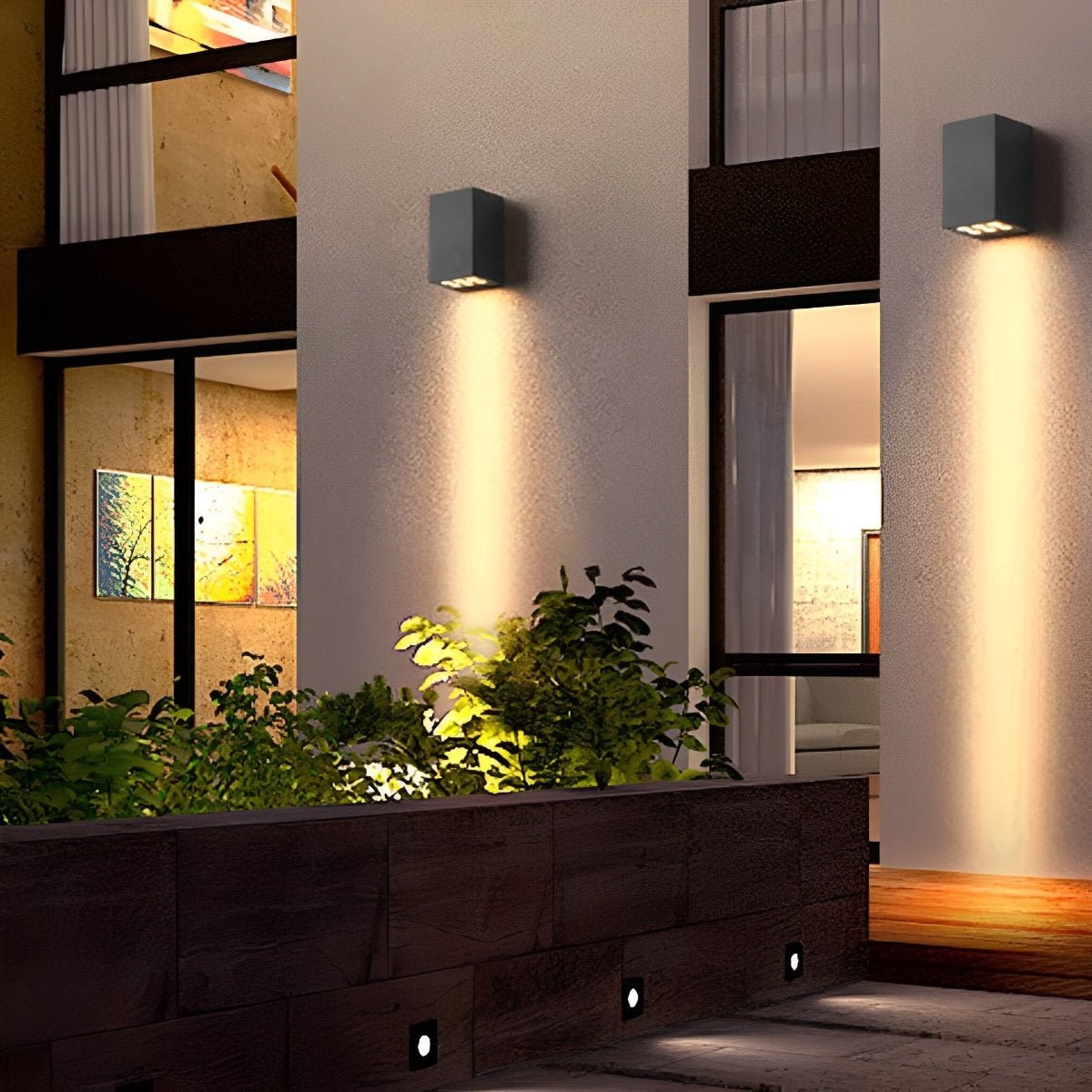 Buitenlamp LED Wandlamp IP65 Aluminium Antraciet Op- en Neerwaarts Licht Gevel Tuin Oprit Terras Buitenverlichting Modern