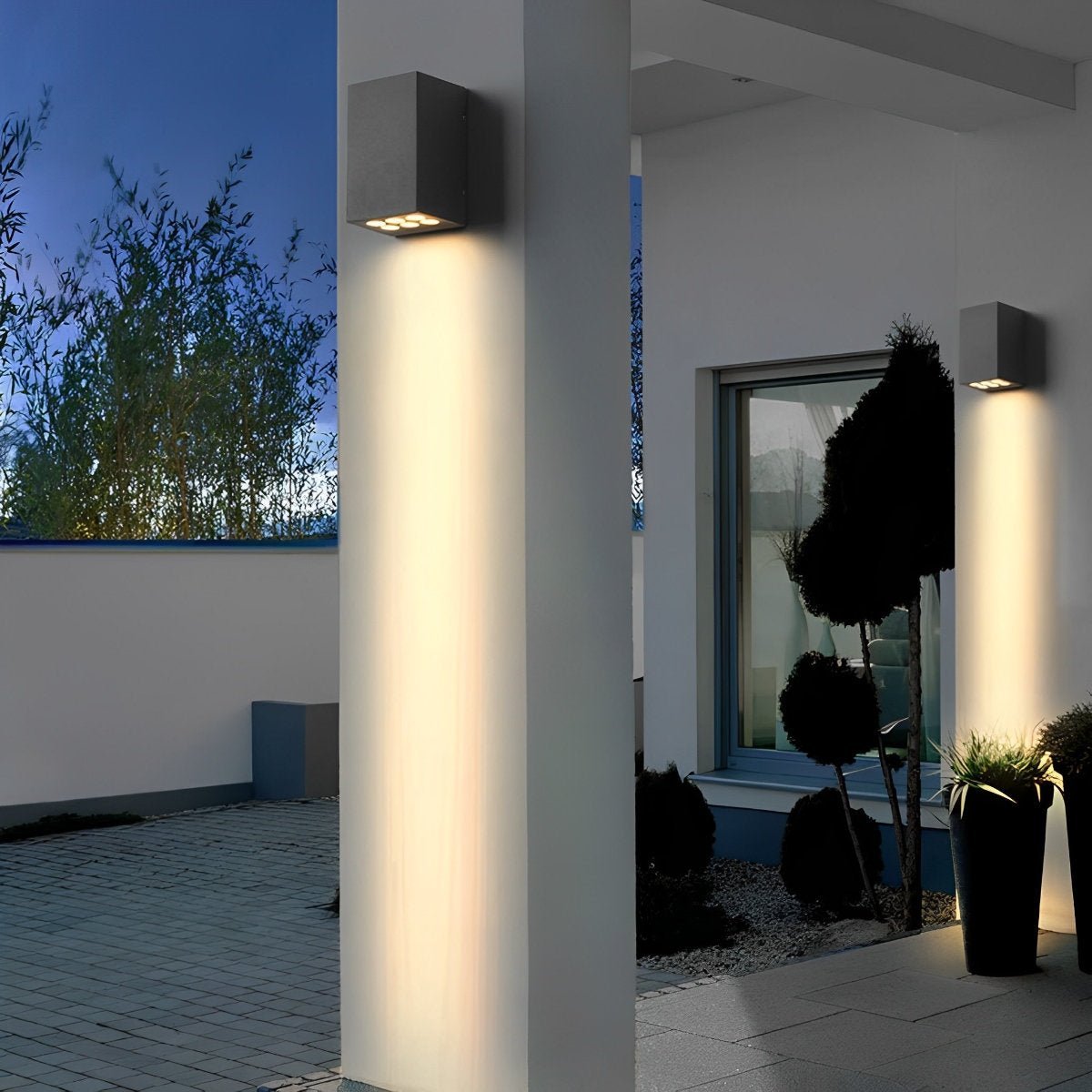 Buitenlamp LED Wandlamp IP65 Aluminium Antraciet Op- en Neerwaarts Licht Gevel Tuin Oprit Terras Buitenverlichting Modern