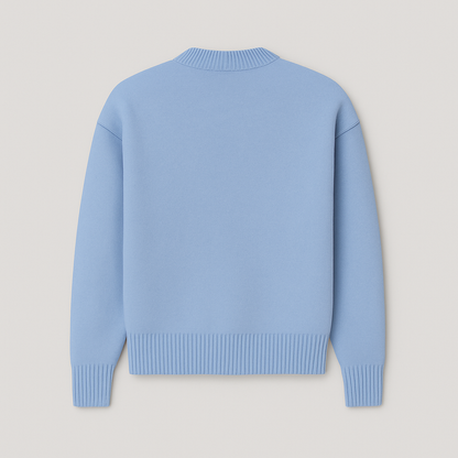 Oversized Trui met Harten en Aas Motief voor Dames