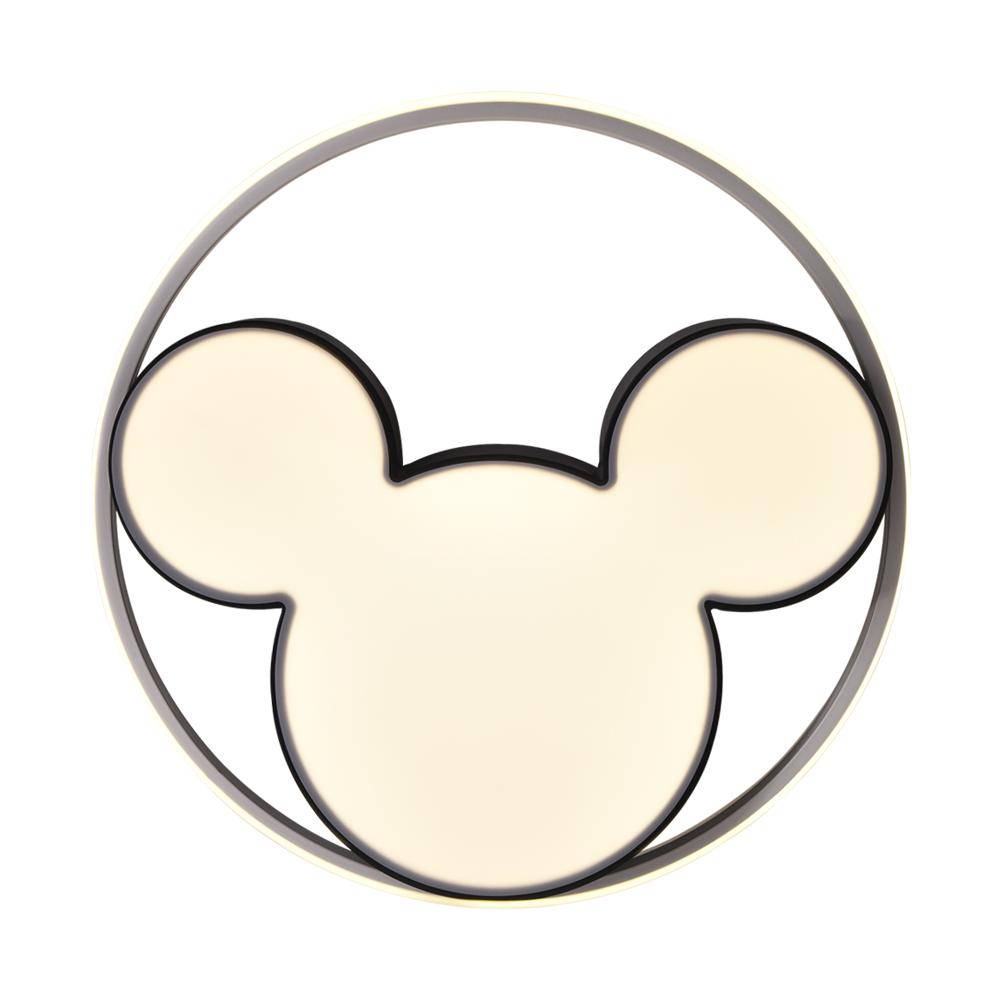 Kinderkamer Plafondlamp LED Zwart Wit 45cm 52cm Dimbaar Afstandsbediening Slaapkamer Woonkamer Speelkamer Aluminium Acryl Muisdesign