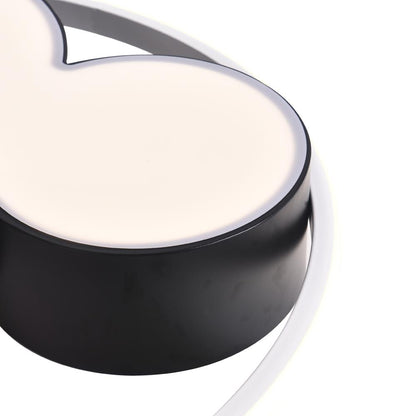 Kinderkamer Plafondlamp LED Zwart Wit 45cm 52cm Dimbaar Afstandsbediening Slaapkamer Woonkamer Speelkamer Aluminium Acryl Muisdesign