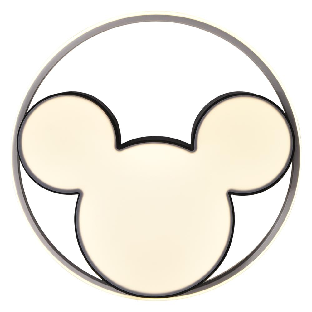 Kinderkamer Plafondlamp LED Zwart Wit 45cm 52cm Dimbaar Afstandsbediening Slaapkamer Woonkamer Speelkamer Aluminium Acryl Muisdesign