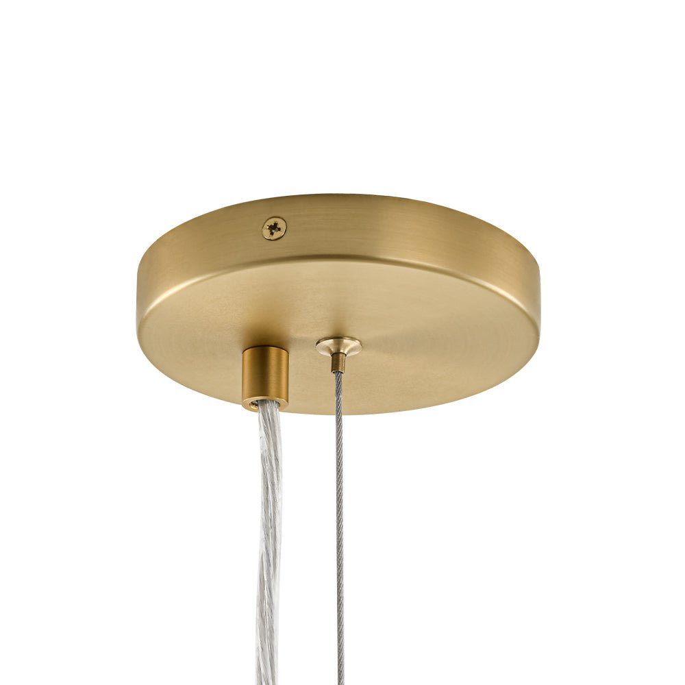 Glazen Bollen Hanglamp Cluster Messing 50cm 6 Lichts G9 Transparant Woonkamer Eetkamer Slaapkamer Entree Bubble Chandelier Dimbaar Keukeneiland