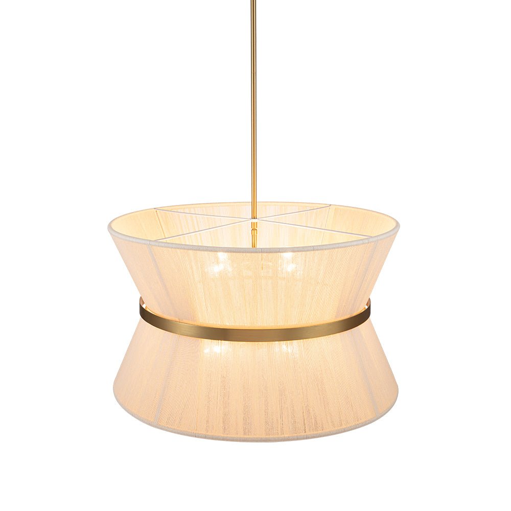 Hanglamp Touw Gevlochten Messing Beige Zwart Bohemian Drum Eetkamer Woonkamer Slaapkamer Entree Farmhouse Coastal Verstelbaar E26 E12