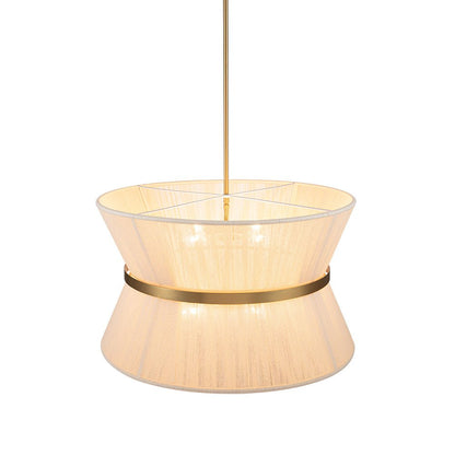 Hanglamp Touw Gevlochten Messing Beige Zwart Bohemian Drum Eetkamer Woonkamer Slaapkamer Entree Farmhouse Coastal Verstelbaar E26 E12