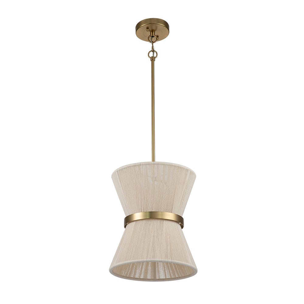 Hanglamp Touw Gevlochten Messing Beige Zwart Bohemian Drum Eetkamer Woonkamer Slaapkamer Entree Farmhouse Coastal Verstelbaar E26 E12