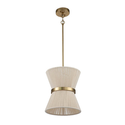 Hanglamp Touw Gevlochten Messing Beige Zwart Bohemian Drum Eetkamer Woonkamer Slaapkamer Entree Farmhouse Coastal Verstelbaar E26 E12