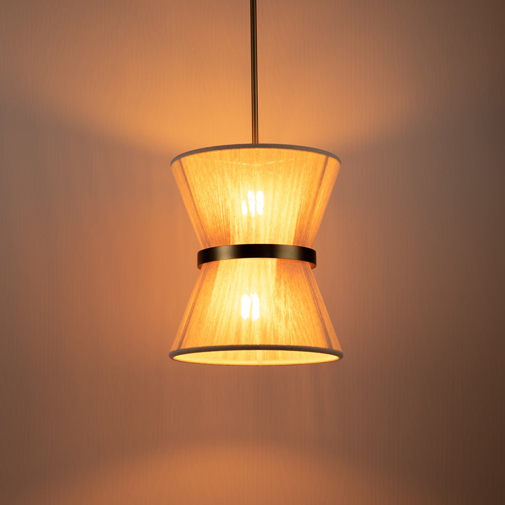 Hanglamp Touw Gevlochten Messing Beige Zwart Bohemian Drum Eetkamer Woonkamer Slaapkamer Entree Farmhouse Coastal Verstelbaar E26 E12