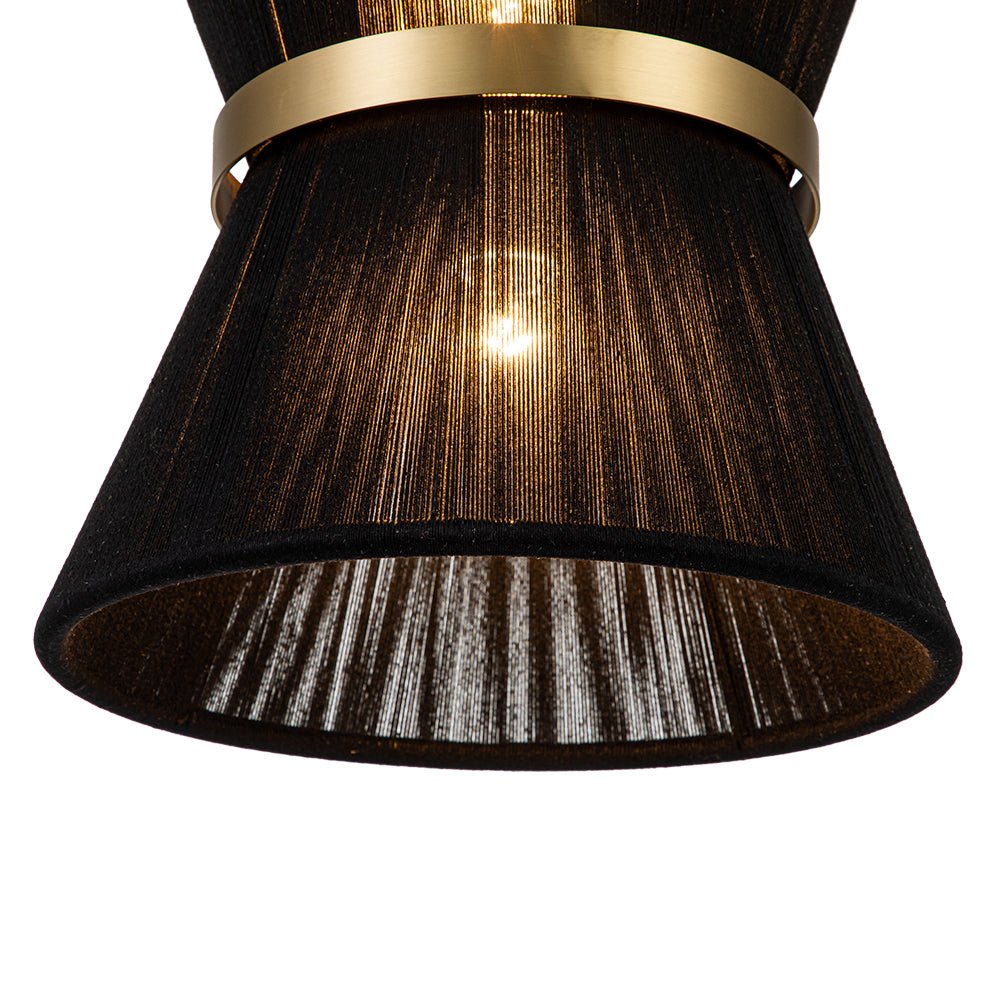 Hanglamp Touw Gevlochten Messing Beige Zwart Bohemian Drum Eetkamer Woonkamer Slaapkamer Entree Farmhouse Coastal Verstelbaar E26 E12