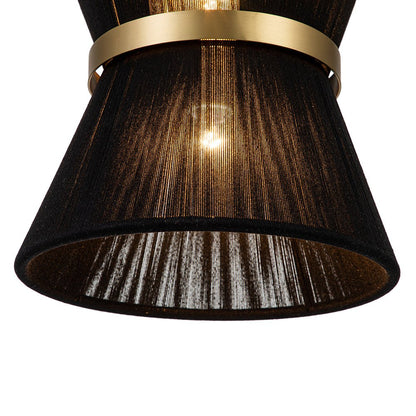 Hanglamp Touw Gevlochten Messing Beige Zwart Bohemian Drum Eetkamer Woonkamer Slaapkamer Entree Farmhouse Coastal Verstelbaar E26 E12