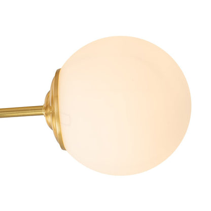 Sputnik Plafondlamp 3 Lichts Messing Opaal Glas 48cm E26 Woonkamer Slaapkamer Eetkamer Entree Mid-Century Bubble Flush Mount Badkamer