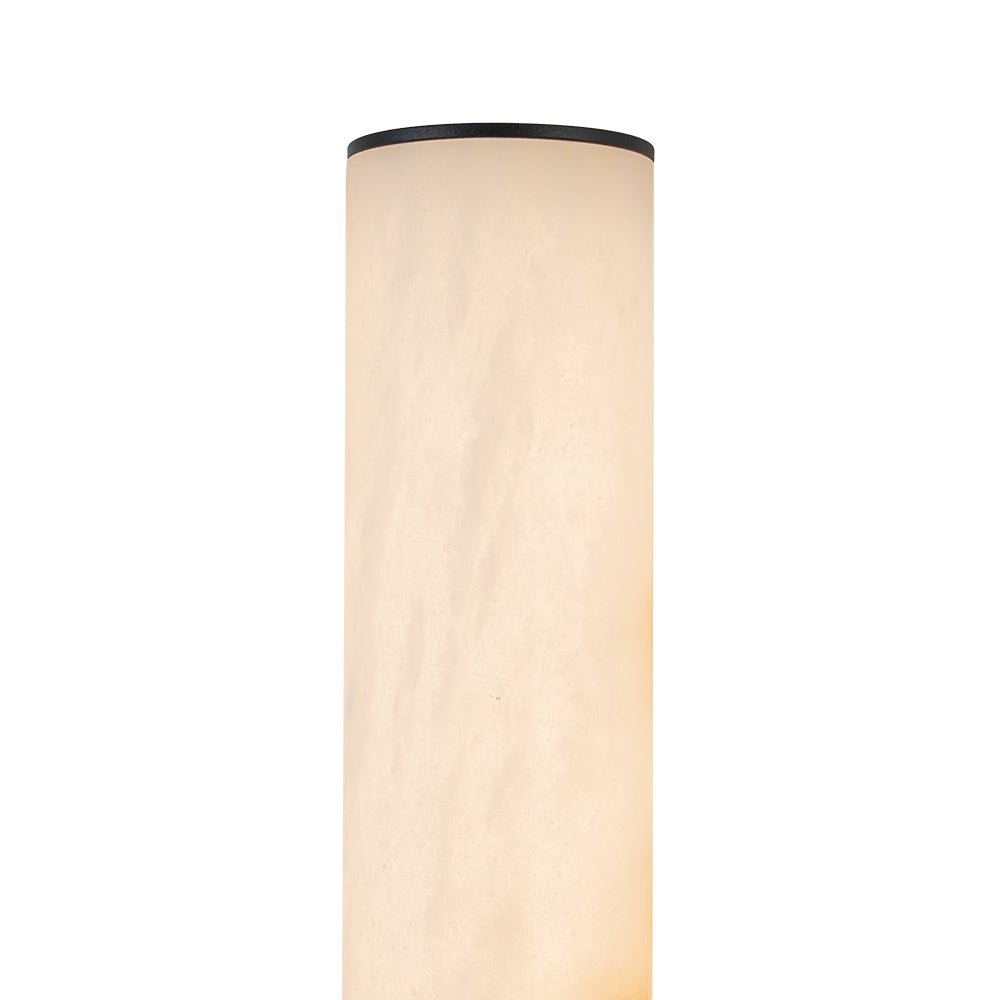 Lineaire LED Wandlamp met Albast – Moderne Badkamerverlichting in Messing of Zwart – 60cm Dimbaar 3000K