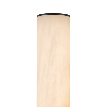 Lineaire LED Wandlamp met Albast – Moderne Badkamerverlichting in Messing of Zwart – 60cm Dimbaar 3000K