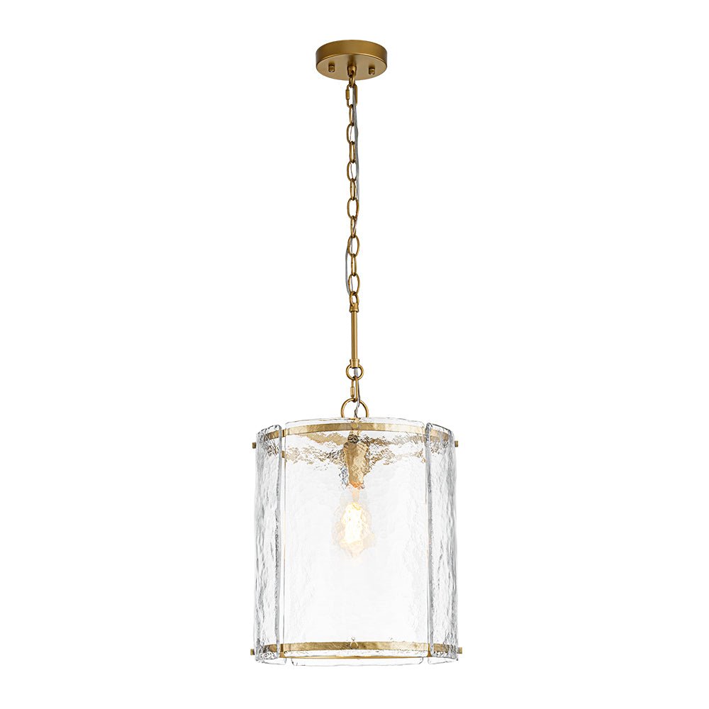 Hanglamp Cilinder Glas Messing Nikkel 32cm E26 Verstelbaar Keuken Eetkamer Entree Kooi Pendel Woonkamer Badkamer Farmhouse