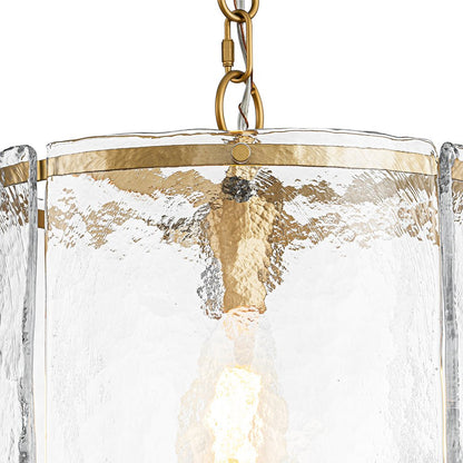 Hanglamp Cilinder Glas Messing Nikkel 32cm E26 Verstelbaar Keuken Eetkamer Entree Kooi Pendel Woonkamer Badkamer Farmhouse