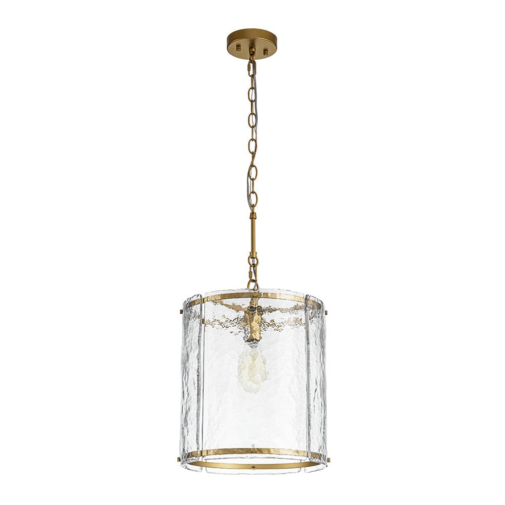 Hanglamp Cilinder Glas Messing Nikkel 32cm E26 Verstelbaar Keuken Eetkamer Entree Kooi Pendel Woonkamer Badkamer Farmhouse