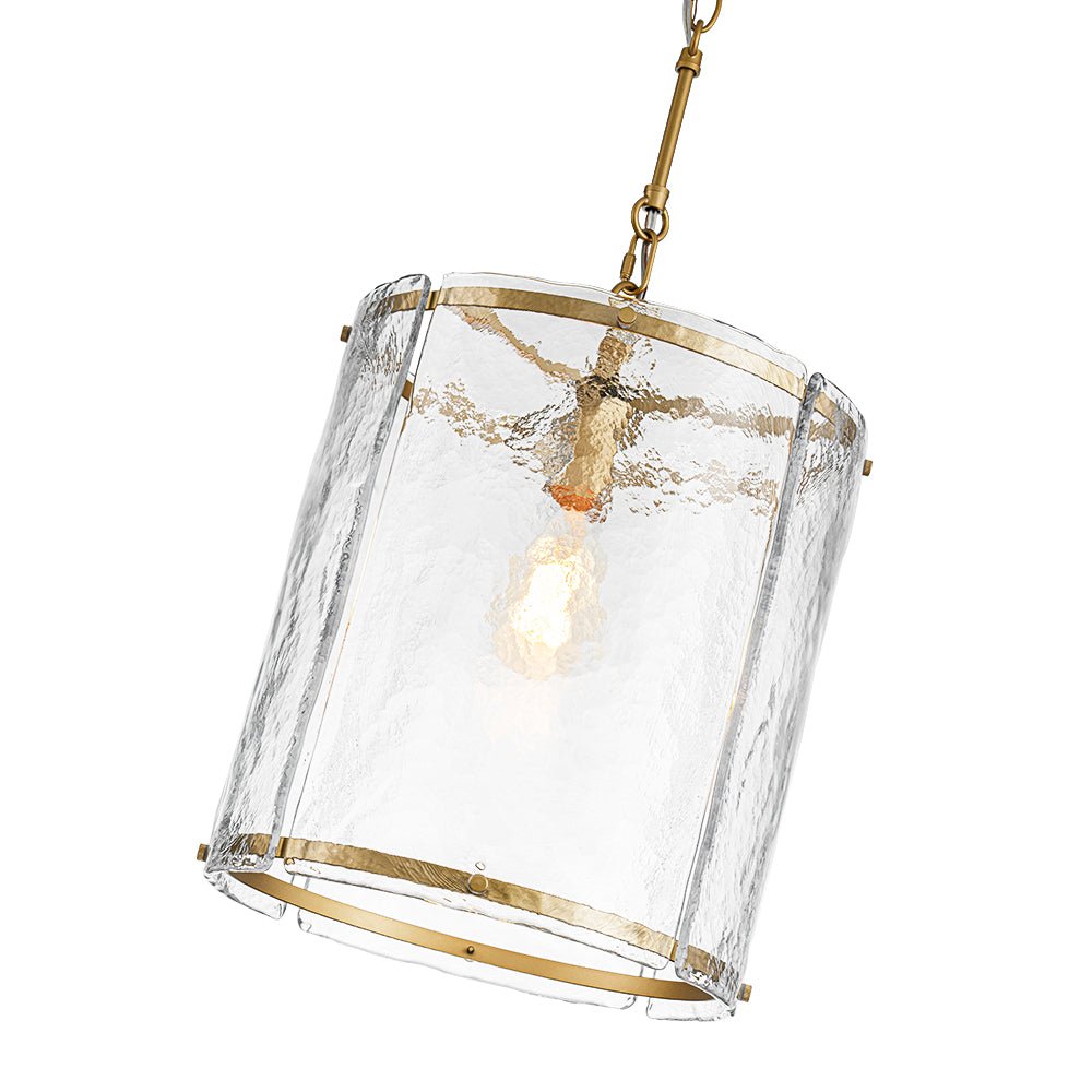 Hanglamp Cilinder Glas Messing Nikkel 32cm E26 Verstelbaar Keuken Eetkamer Entree Kooi Pendel Woonkamer Badkamer Farmhouse