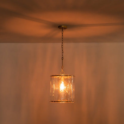 Hanglamp Cilinder Glas Messing Nikkel 32cm E26 Verstelbaar Keuken Eetkamer Entree Kooi Pendel Woonkamer Badkamer Farmhouse