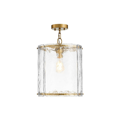 Hanglamp Cilinder Glas Messing Nikkel 32cm E26 Verstelbaar Keuken Eetkamer Entree Kooi Pendel Woonkamer Badkamer Farmhouse