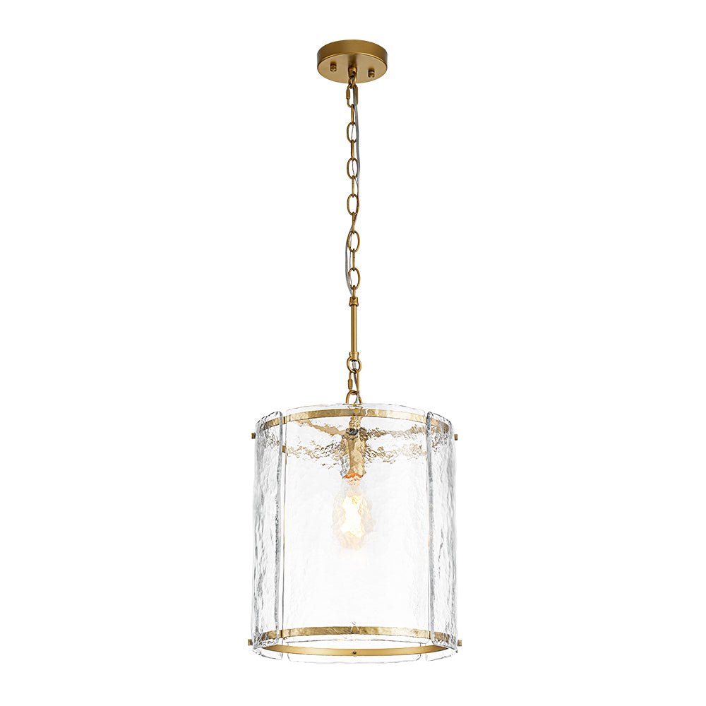 Hanglamp Cilinder Glas Messing Nikkel 32cm E26 Verstelbaar Keuken Eetkamer Entree Kooi Pendel Woonkamer Badkamer Farmhouse