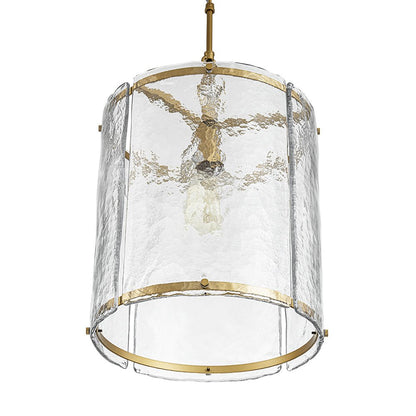 Hanglamp Cilinder Glas Messing Nikkel 32cm E26 Verstelbaar Keuken Eetkamer Entree Kooi Pendel Woonkamer Badkamer Farmhouse