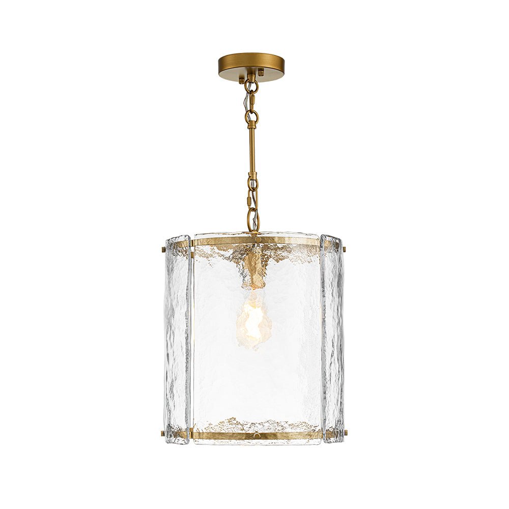 Hanglamp Cilinder Glas Messing Nikkel 32cm E26 Verstelbaar Keuken Eetkamer Entree Kooi Pendel Woonkamer Badkamer Farmhouse