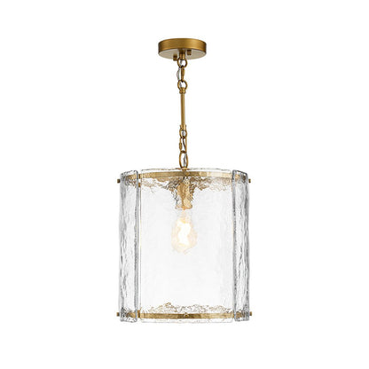 Hanglamp Cilinder Glas Messing Nikkel 32cm E26 Verstelbaar Keuken Eetkamer Entree Kooi Pendel Woonkamer Badkamer Farmhouse