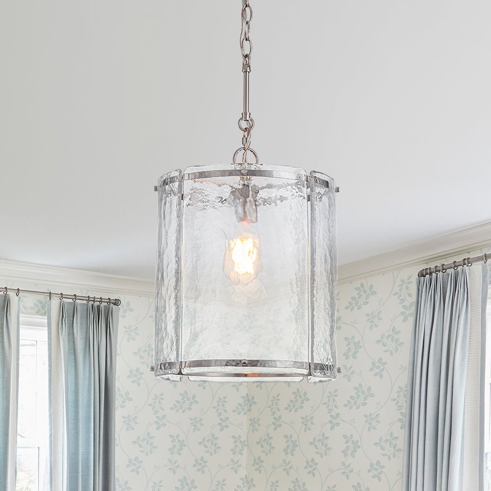 Hanglamp Cilinder Glas Messing Nikkel 32cm E26 Verstelbaar Keuken Eetkamer Entree Kooi Pendel Woonkamer Badkamer Farmhouse