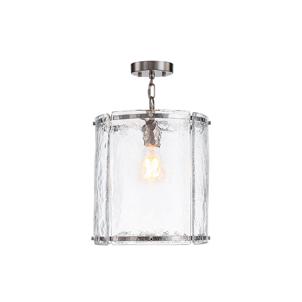 Hanglamp Cilinder Glas Messing Nikkel 32cm E26 Verstelbaar Keuken Eetkamer Entree Kooi Pendel Woonkamer Badkamer Farmhouse