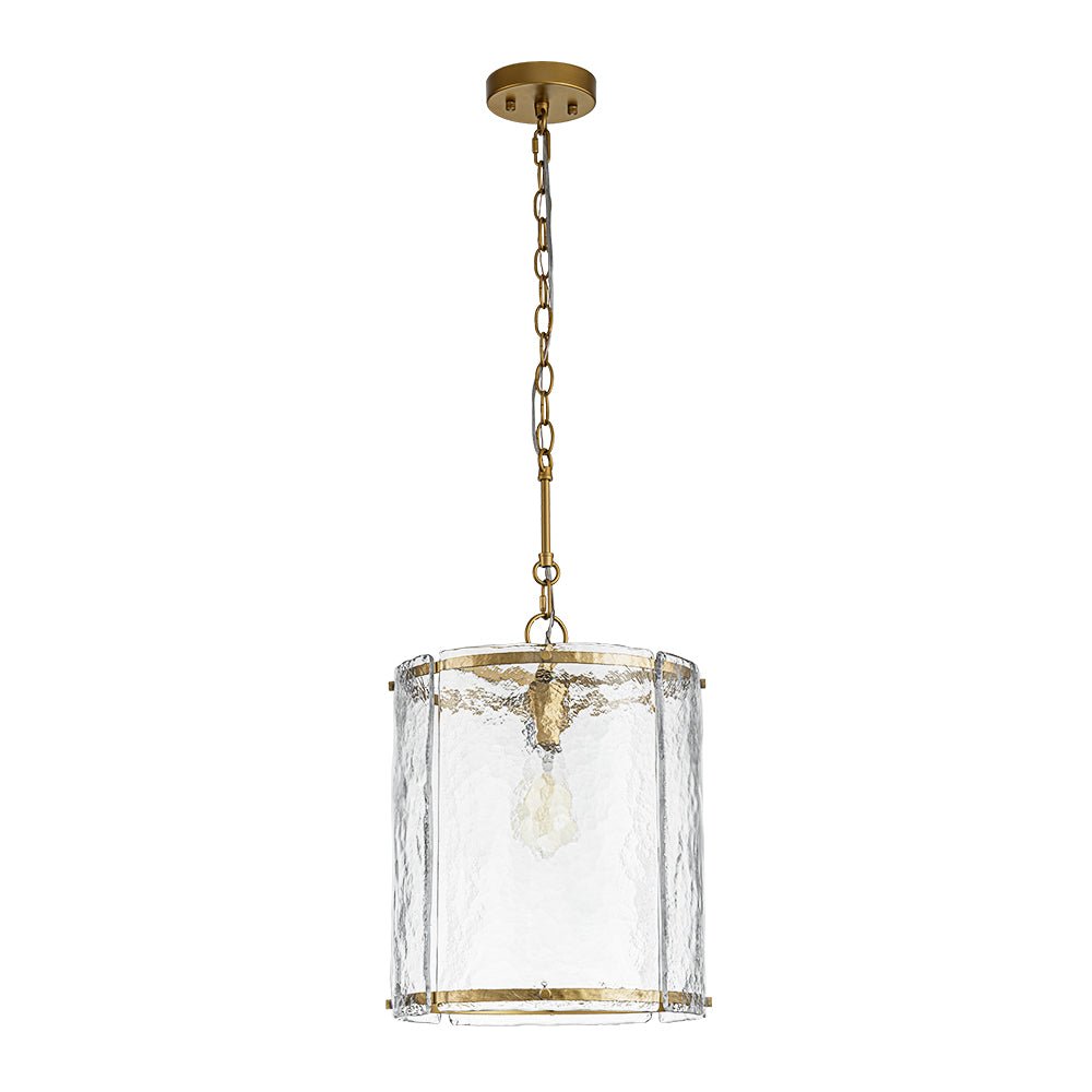 Hanglamp Cilinder Glas Messing Nikkel 32cm E26 Verstelbaar Keuken Eetkamer Entree Kooi Pendel Woonkamer Badkamer Farmhouse