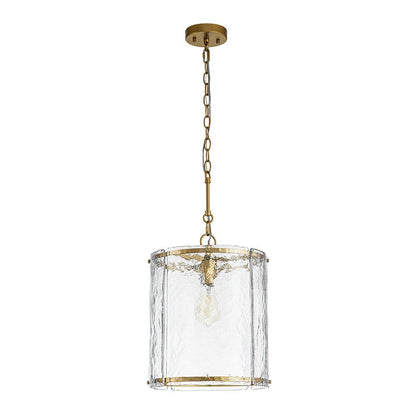 Hanglamp Cilinder Glas Messing Nikkel 32cm E26 Verstelbaar Keuken Eetkamer Entree Kooi Pendel Woonkamer Badkamer Farmhouse