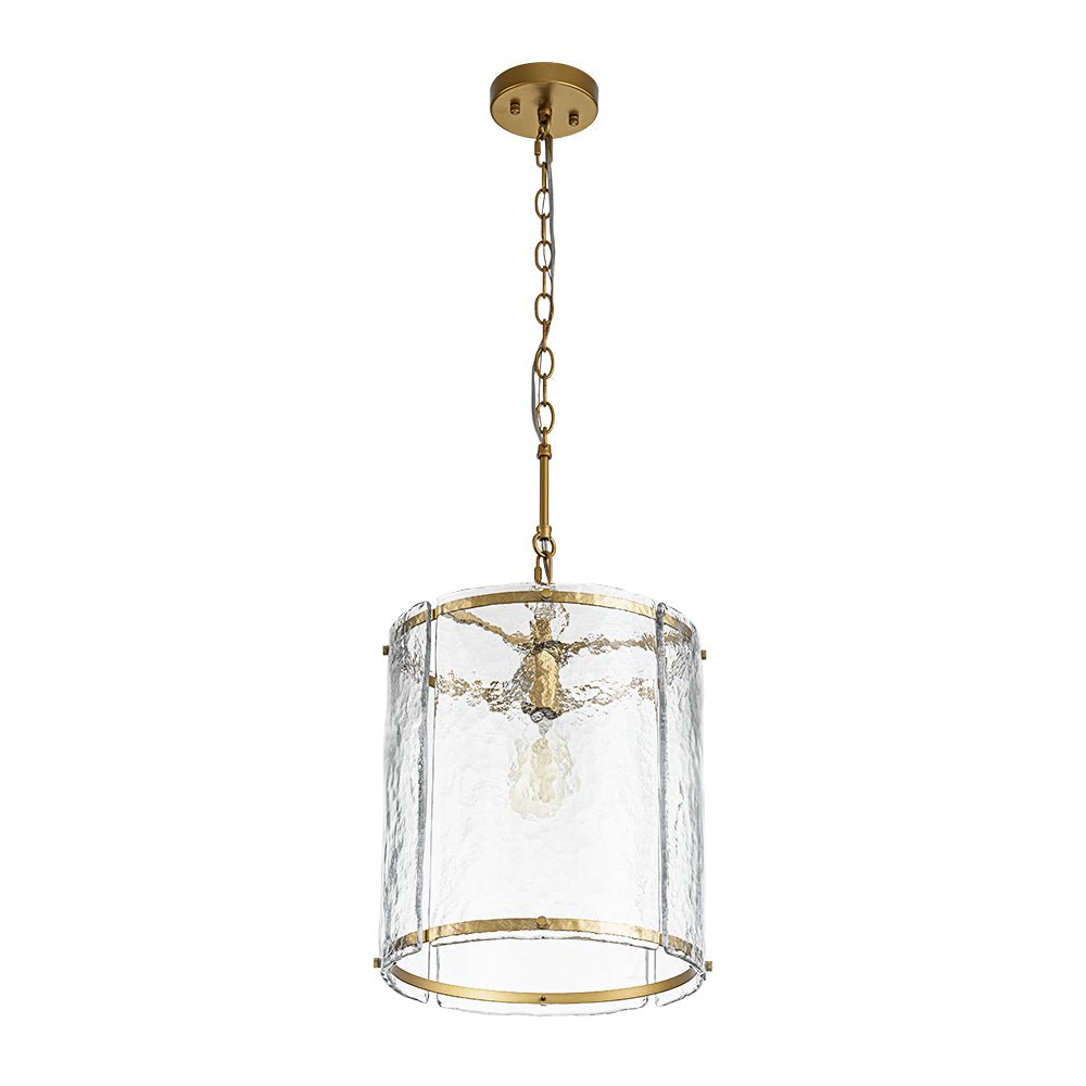 Hanglamp Cilinder Glas Messing Nikkel 32cm E26 Verstelbaar Keuken Eetkamer Entree Kooi Pendel Woonkamer Badkamer Farmhouse