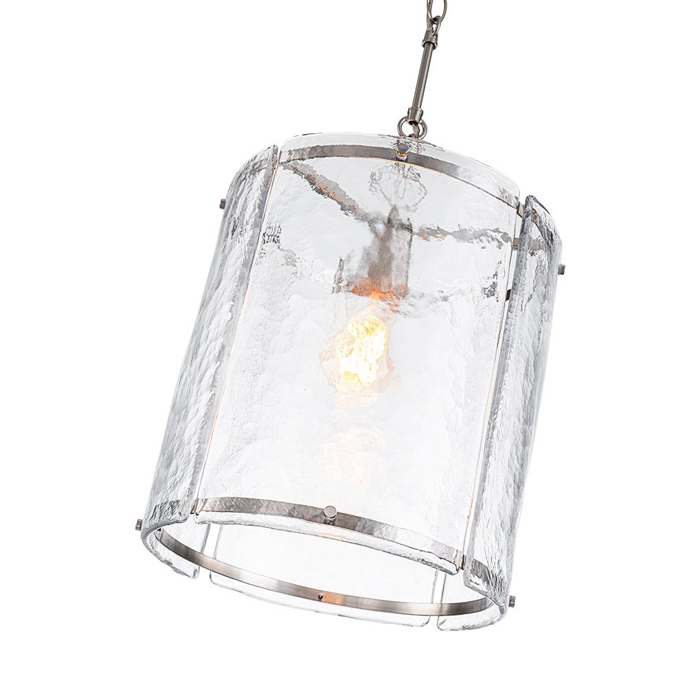 Hanglamp Cilinder Glas Messing Nikkel 32cm E26 Verstelbaar Keuken Eetkamer Entree Kooi Pendel Woonkamer Badkamer Farmhouse