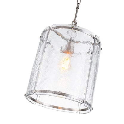 Hanglamp Cilinder Glas Messing Nikkel 32cm E26 Verstelbaar Keuken Eetkamer Entree Kooi Pendel Woonkamer Badkamer Farmhouse