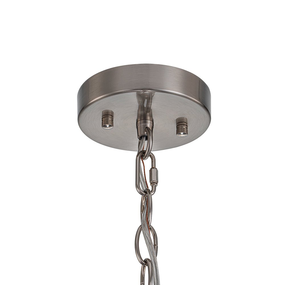 Hanglamp Cilinder Glas Messing Nikkel 32cm E26 Verstelbaar Keuken Eetkamer Entree Kooi Pendel Woonkamer Badkamer Farmhouse