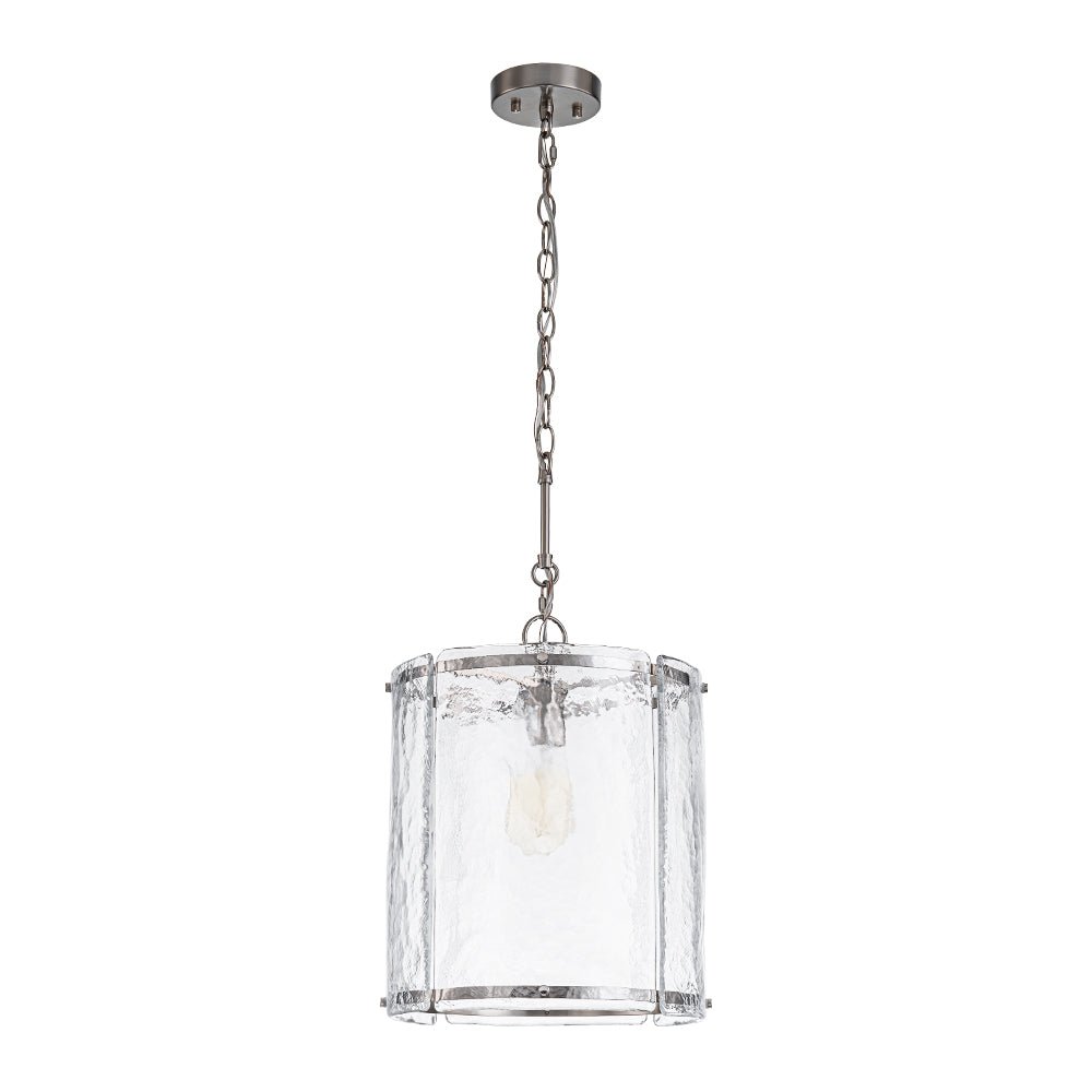 Hanglamp Cilinder Glas Messing Nikkel 32cm E26 Verstelbaar Keuken Eetkamer Entree Kooi Pendel Woonkamer Badkamer Farmhouse