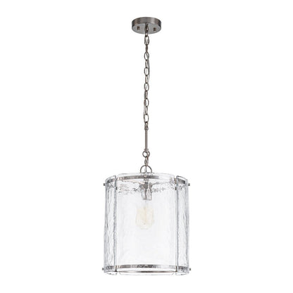 Hanglamp Cilinder Glas Messing Nikkel 32cm E26 Verstelbaar Keuken Eetkamer Entree Kooi Pendel Woonkamer Badkamer Farmhouse