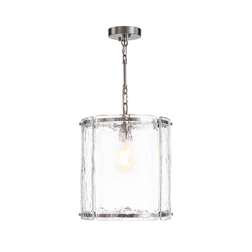 Hanglamp Cilinder Glas Messing Nikkel 32cm E26 Verstelbaar Keuken Eetkamer Entree Kooi Pendel Woonkamer Badkamer Farmhouse