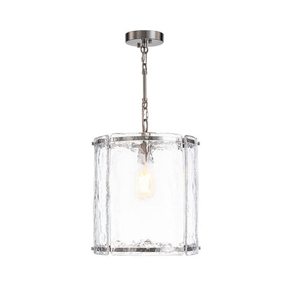 Hanglamp Cilinder Glas Messing Nikkel 32cm E26 Verstelbaar Keuken Eetkamer Entree Kooi Pendel Woonkamer Badkamer Farmhouse